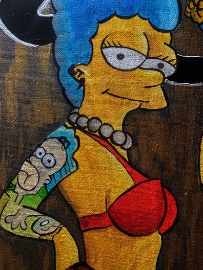 Фрагмент картины «Симпсоны»